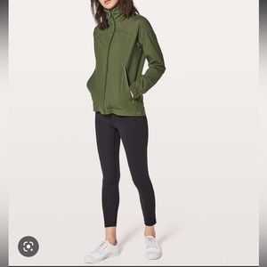 LULULEMON | Here To Move Jacket Pesto Color Waterproof Jacket Hood Size 4 NWT
